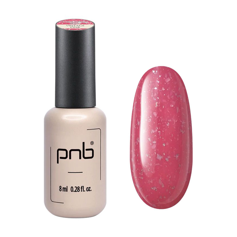 Камуфлювальна каучукова база для гель-лаку PNB UV/LED Camouflage Base, Vintage Pink, 8 мл