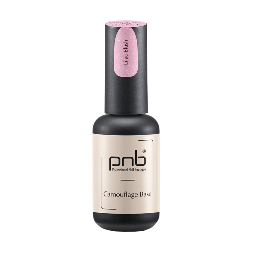 Камуфлювальна каучукова база для гель-лаку PNB UV/LED Camouflage Base Lilac Blush, 8 мл