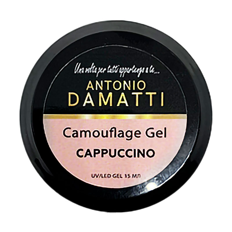 Камуфлювальний гель для нігтів Antonio Damatti Camouflage Gel Cappuccino, 15 мл