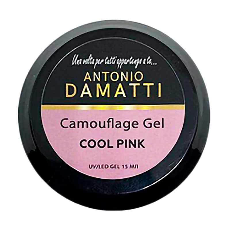 Камуфлювальний гель для нігтів Antonio Damatti Camouflage Gel Cool Pink, 15 мл