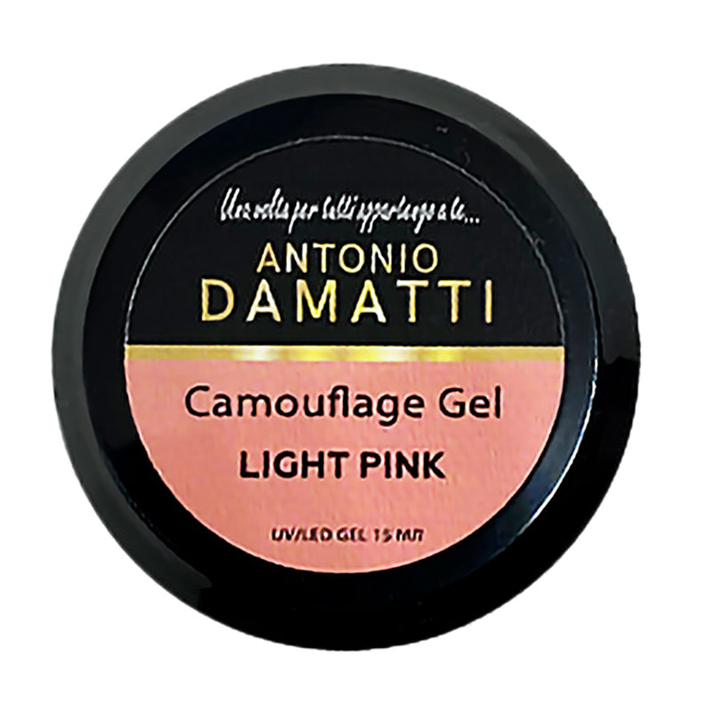 Камуфлювальний гель для нігтів Antonio Damatti Camouflage Gel Light Pink, 15 мл