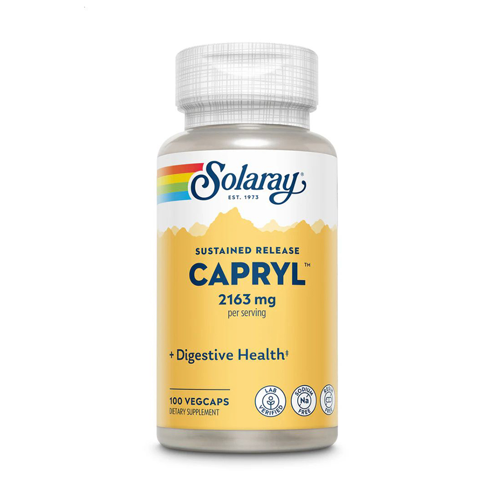 Каприлова кислота Solaray Capryl 2163 мг, 100 вегетаріанських капсул