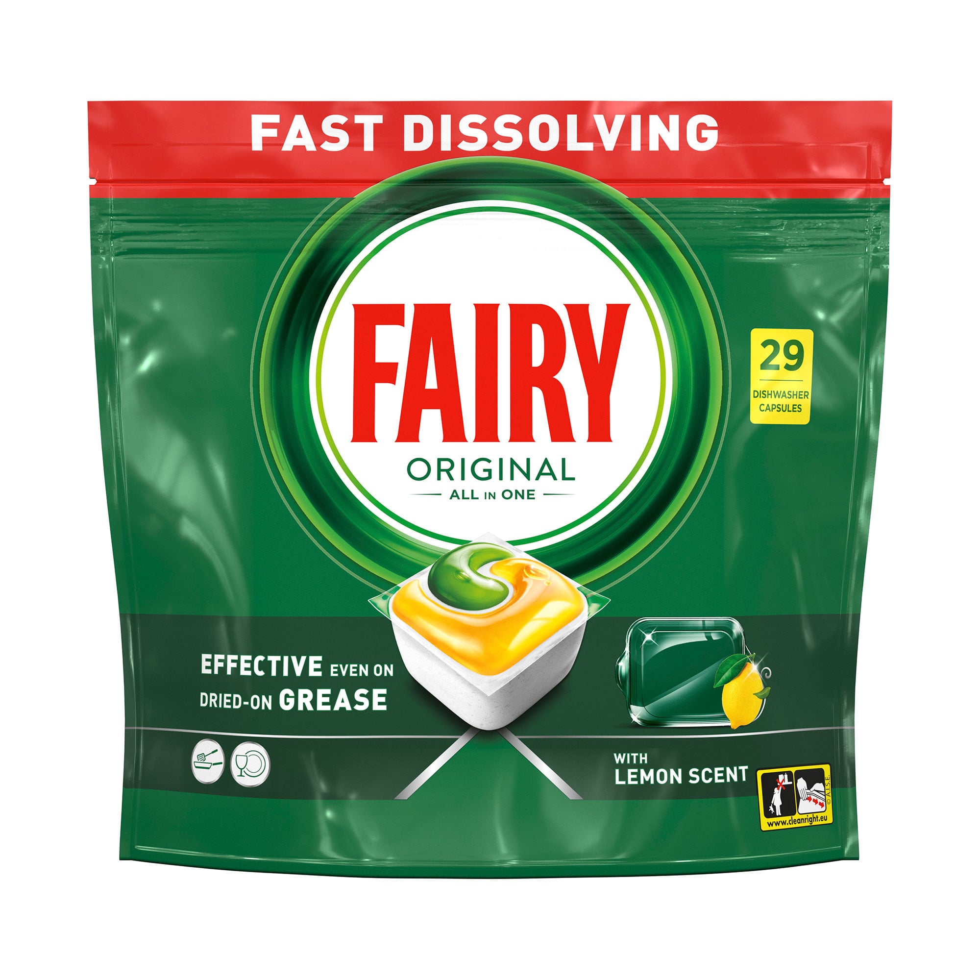 Капсули для посудомийних машин Fairy Original Все-в-1 ,29 шт