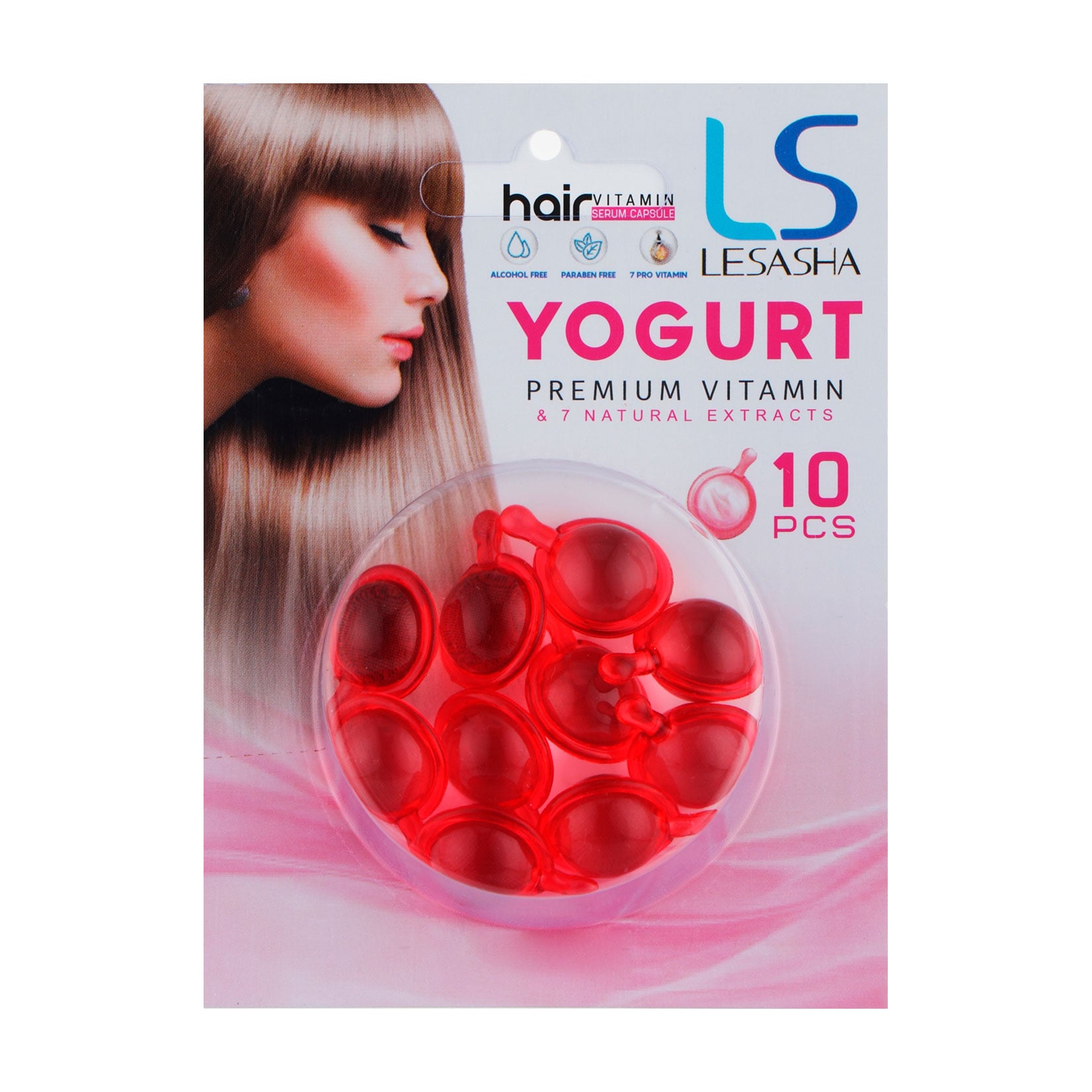 Капсули для волосся Lesasha Hair Vitamin Serum Capsule Yogurt з йогуртом, 10*1 мл