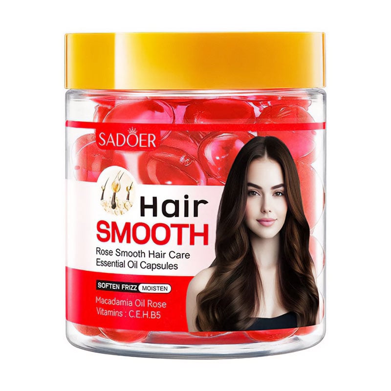 Капсули для волосся Sadoer Hair Smooth Rose Smooth Hair Care Essential Oil Capsules, 60*1 мл