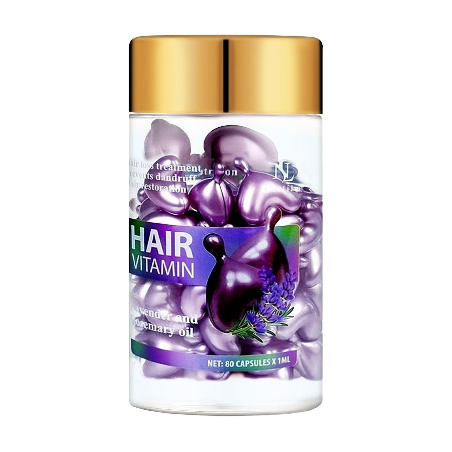 Капсули LeNika Hair Vitamin проти випадіння та для росту волосся, з оліями лаванди та розмарину, 40*1 мл