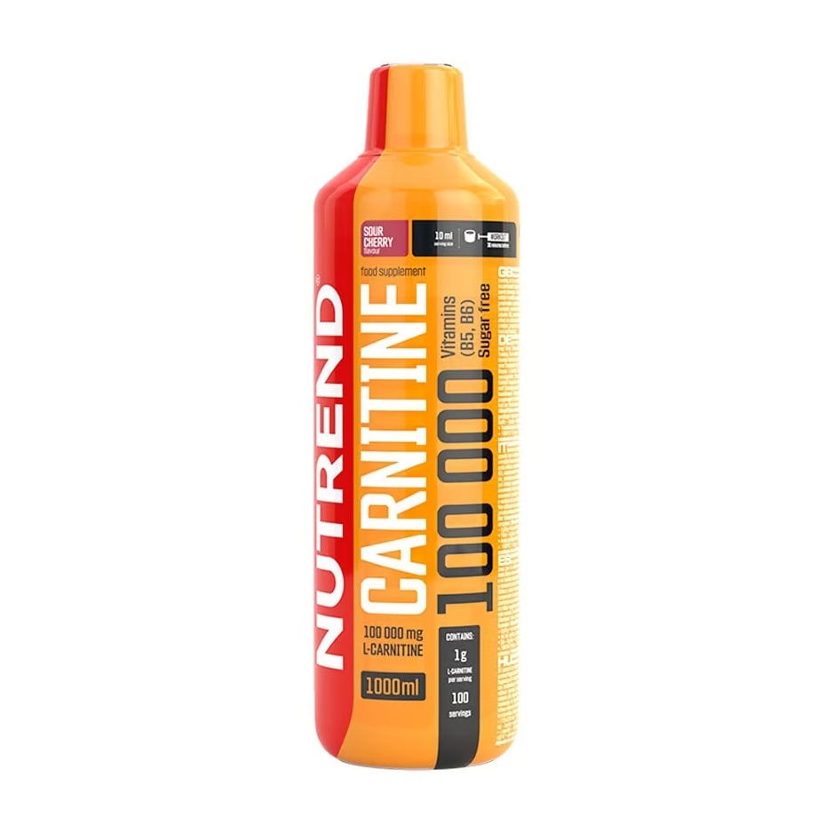 Карнітин Nutrend Carnitine 100000 мг, зі смаком кислої вишні, в рідині, 1 л