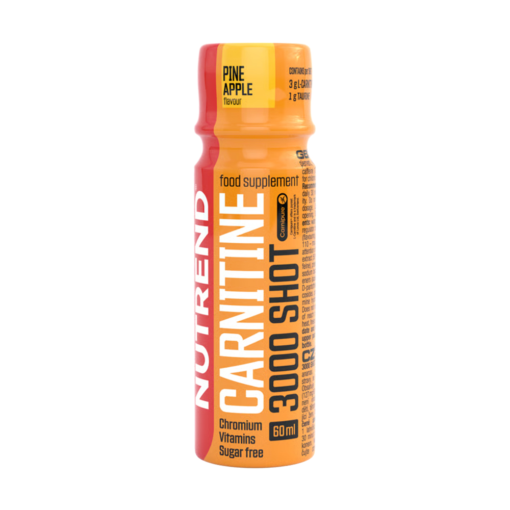 Карнітин Nutrend Carnitine 3000 Shot 3000 шот, зі смаком ананасу, в рідині, 60 мл