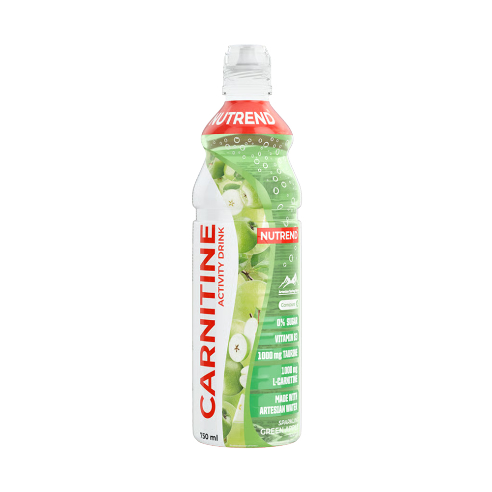 Карнітиновий напій активності Nutrend Carnitine Activity Drink зі смаком зеленого яблука, в рідині, 750 мл