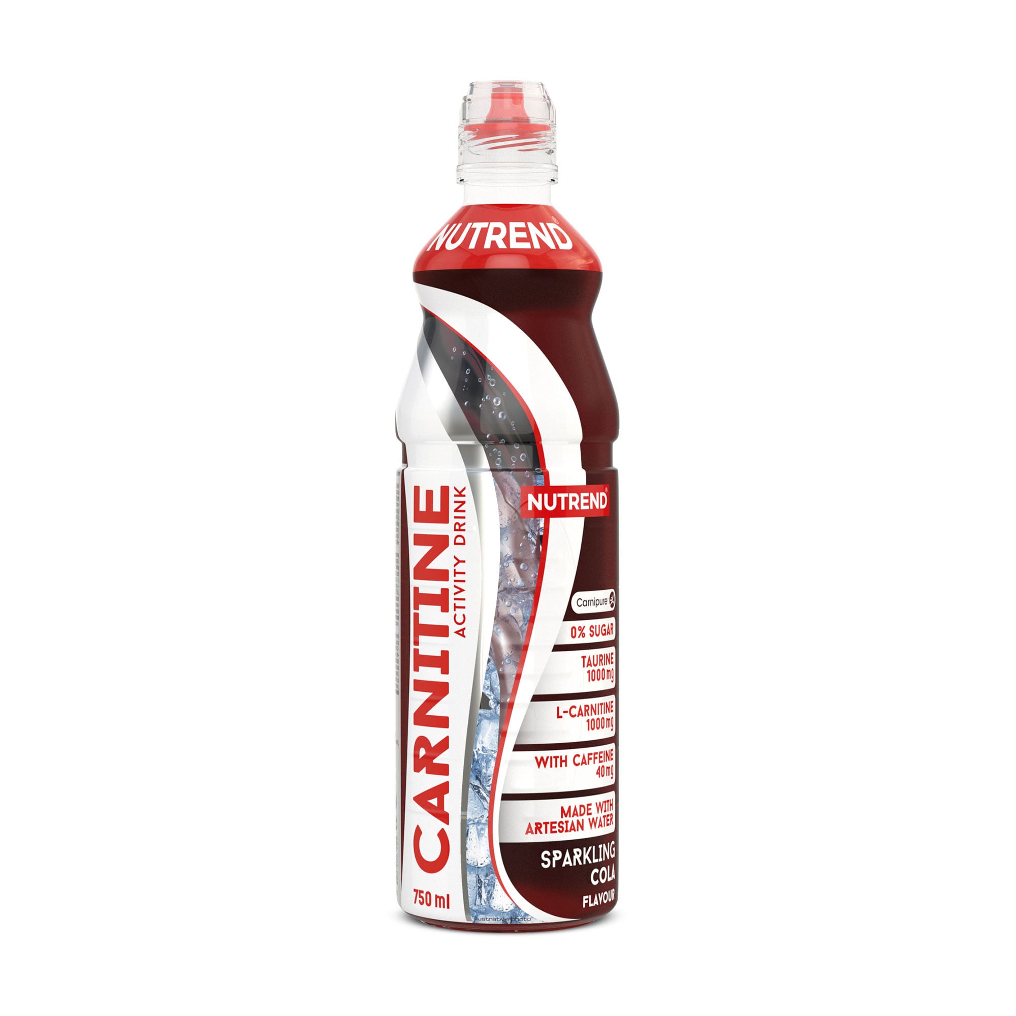 Карнітиновий напій активності з кофеїном Nutrend Carnitine Activity Drink зі смаком газованої коли, в рідині, 750 мл