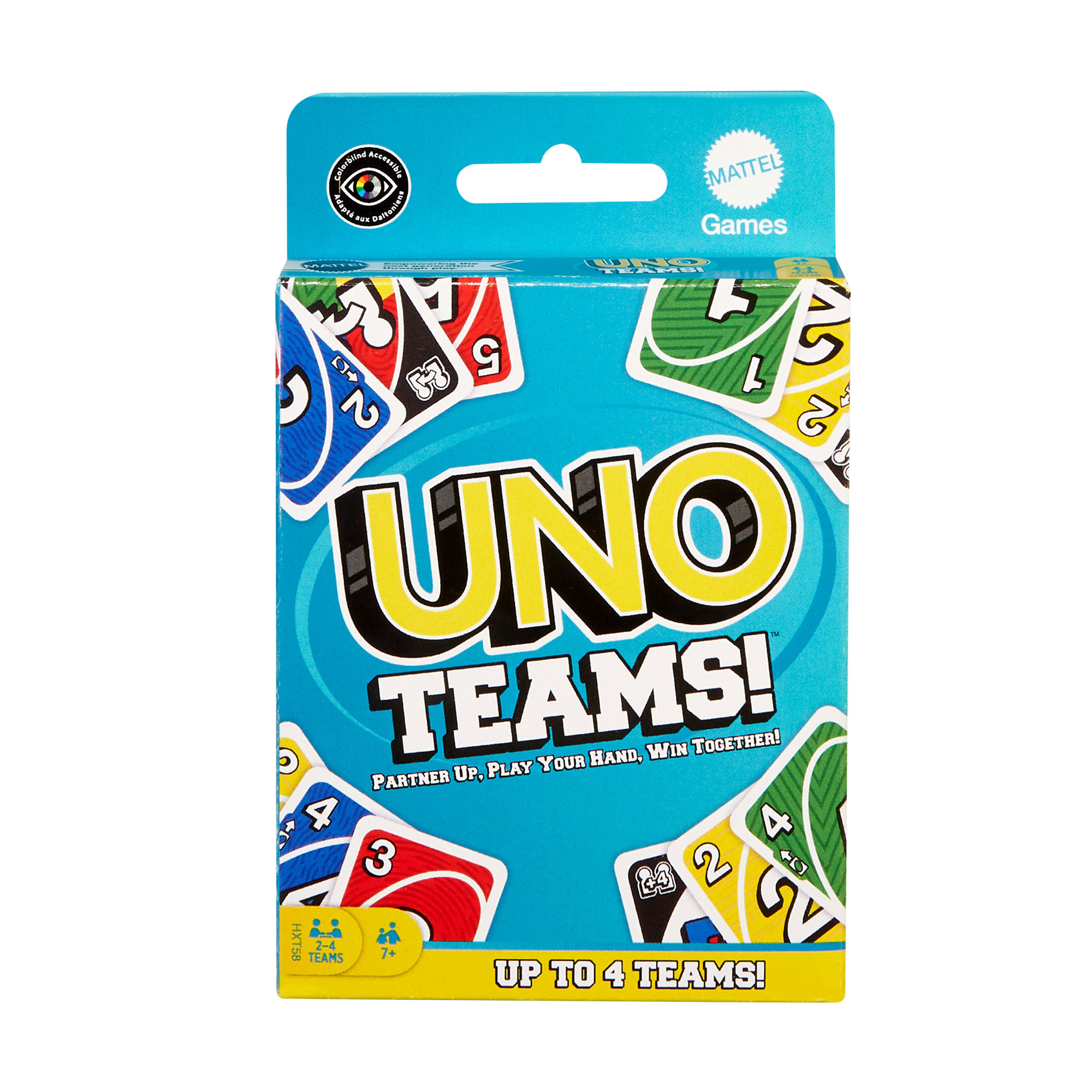 Карткова гра Mattel Games UNO Команди, від 7 років, 112 шт (HXT58)