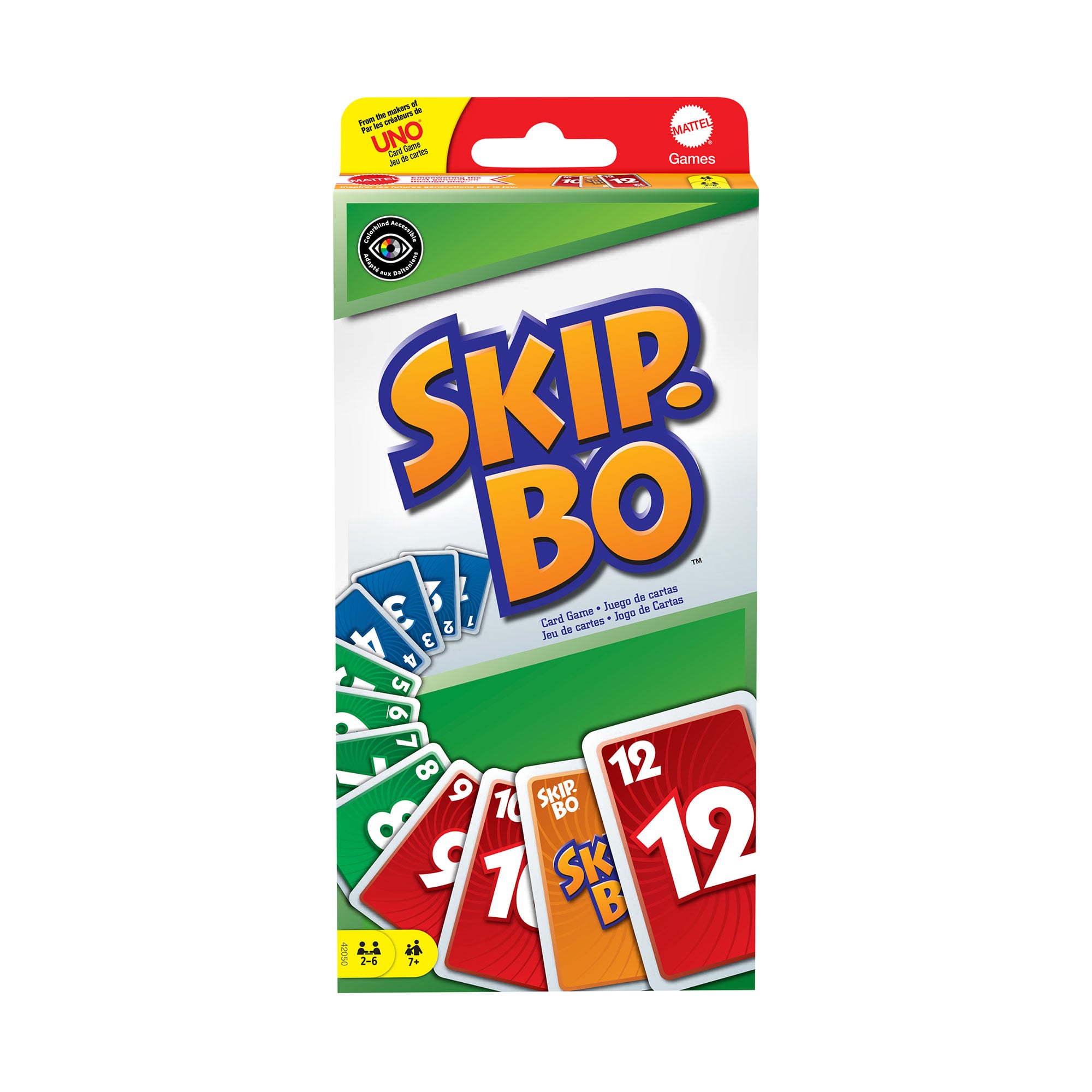 Карткова гра Mattel Games UNO Skip-bo, від 7 років, 162 шт (42050)