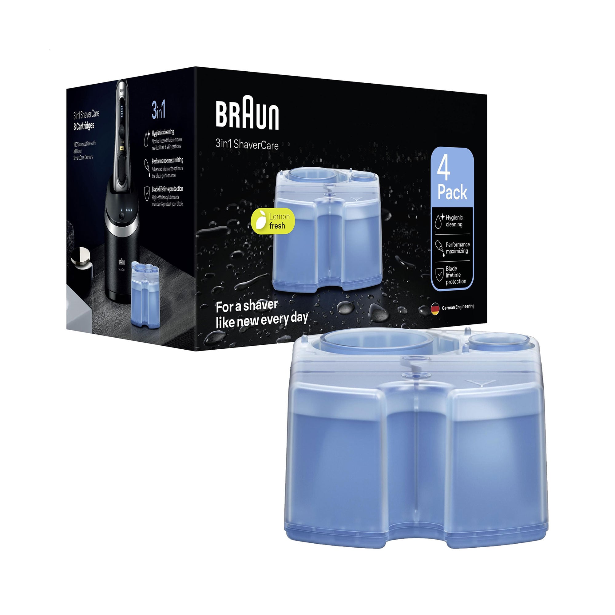 Картридж CCR типу 5331 Braun Clean &amp; Renew для очищення систем для голiння, з рiдиною, 4 шт