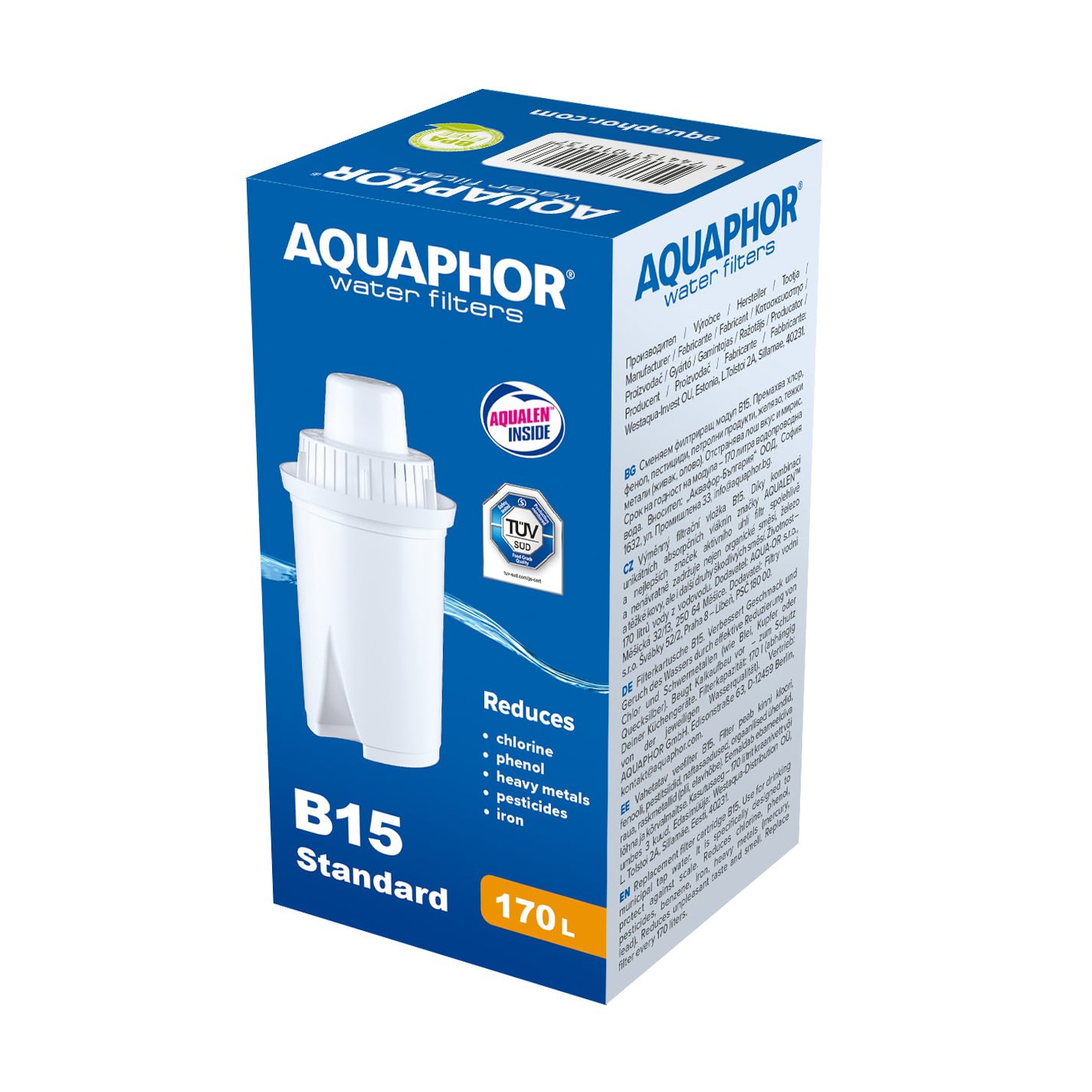 Картридж для фільтрів-глечиків AQUAPHOR В15, 1 шт