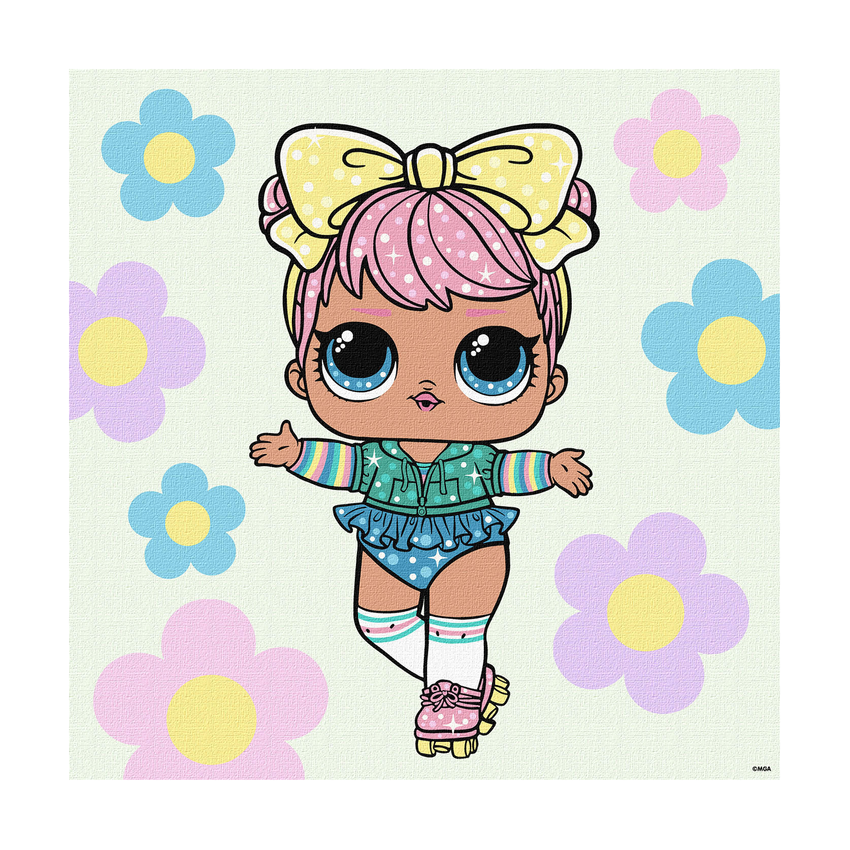 Картина за номерами Ideyka L.O.L. Surprise! Spring Bling Dawn, 40*40 см (KHO1101)