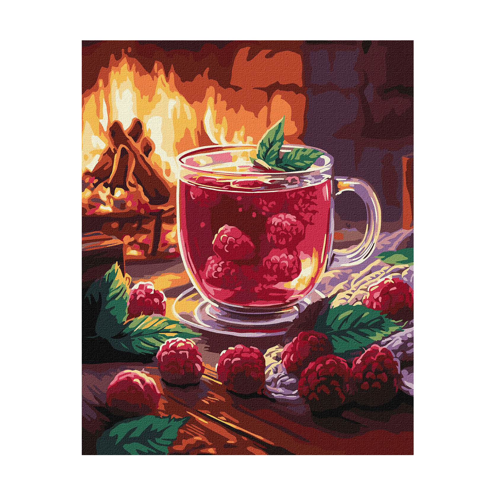Картина за номерами Ideyka Малиновий чай, 40*50 см (KHO5750)