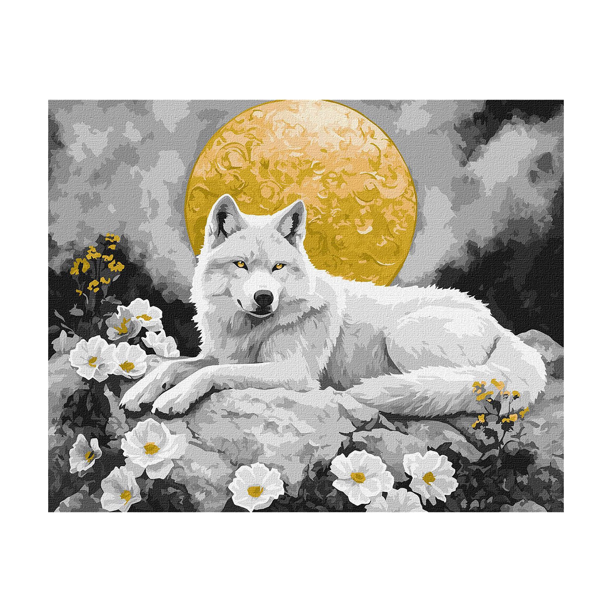 Картина за номерами Ideyka Місячна тиша з фарбами металiк extra, 40*50 см (KHO6707)