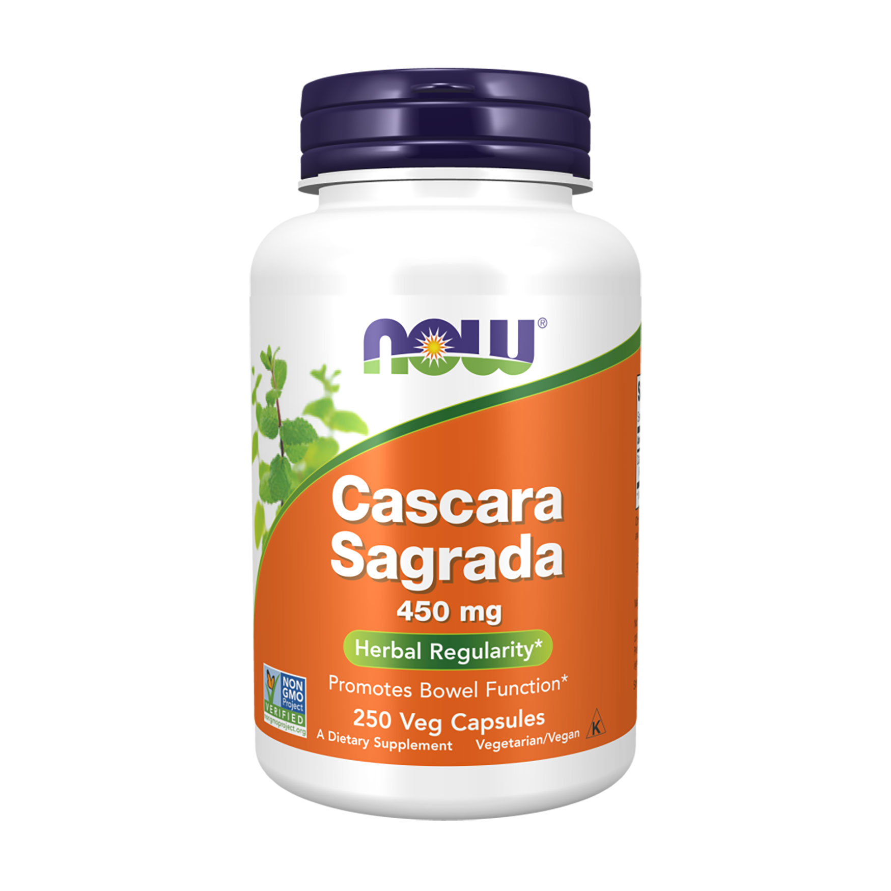 Каскара саграда Now Foods Cascara Sagrada 450 мг, 250 капсул