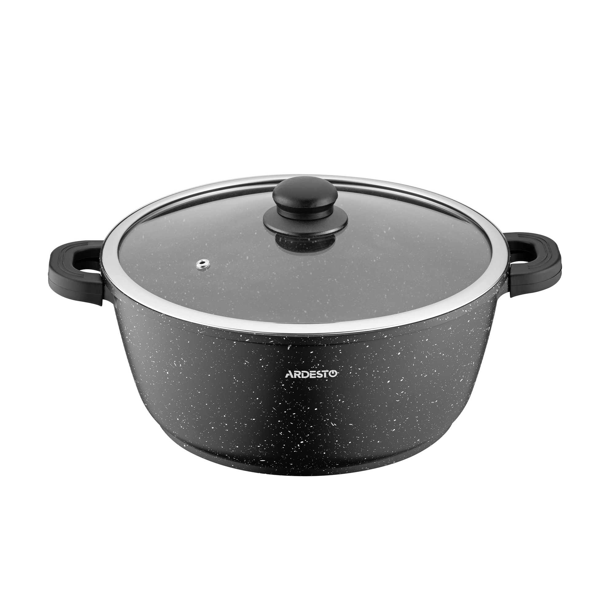 Каструля Ardesto Gemini Anzio зі скляною кришкою, діаметр 28 см, 6.4 л (AR2426GE)