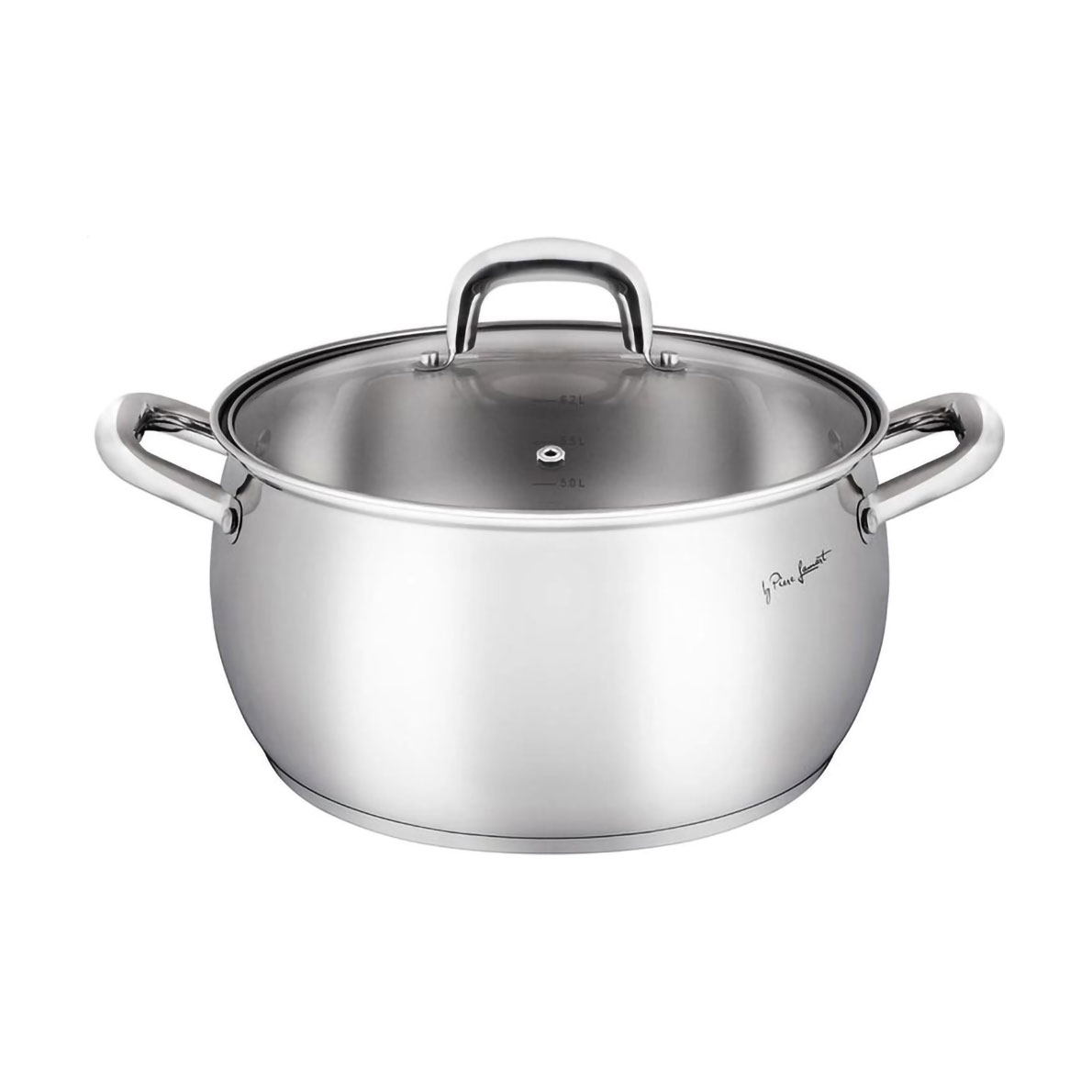 Каструля Lamart Shape зі скляною кришкою, діаметр 24 см, 6 л (LT1162)