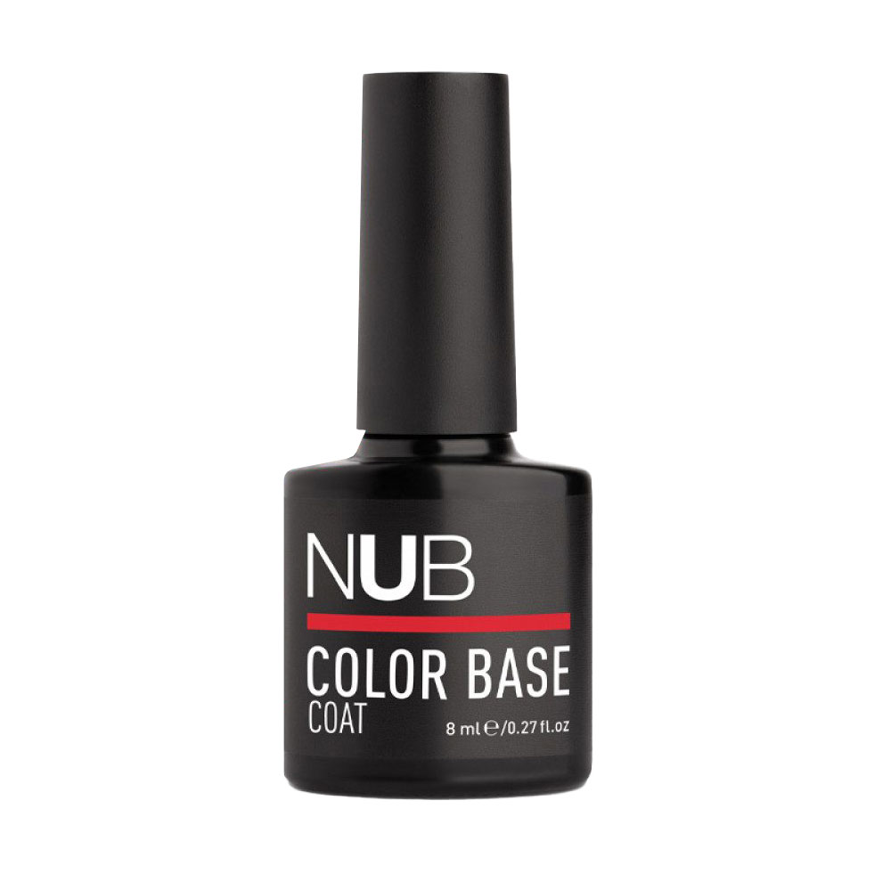 Каучукова кольорова база для гель-лаку NUB Color Base Coat 07 Coral, 8 мл