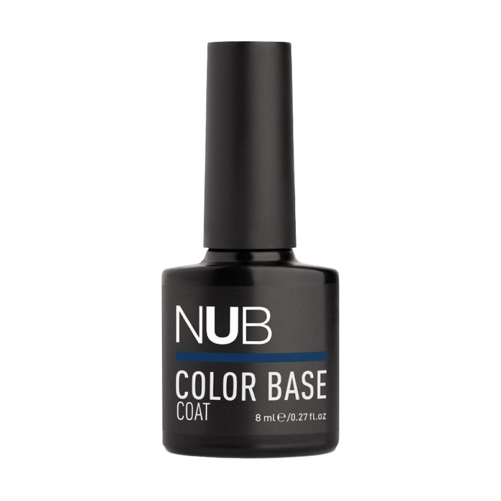 Каучукова кольорова база для гель-лаку NUB Color Base Coat 10 Deep Sea, 8 мл