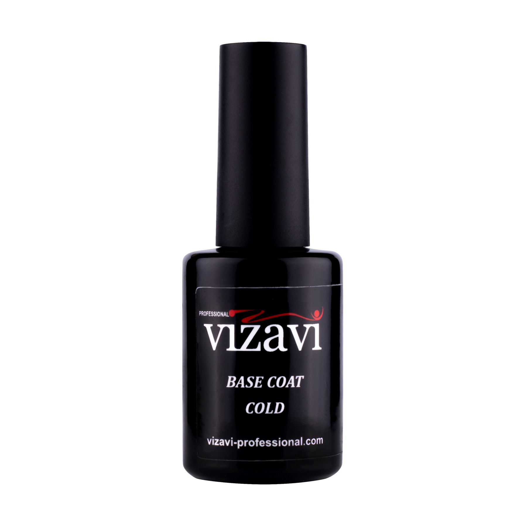 Каучукове базове холодне покриття для гель-лаку Vizavi Professional Base Coat Cold VRB-12, 12 мл