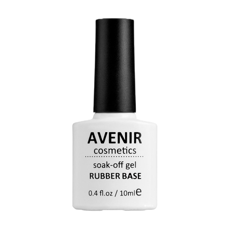 Каучукове базове покриття Avenir Cosmetics Soak-Off Rubber Base, 10 мл