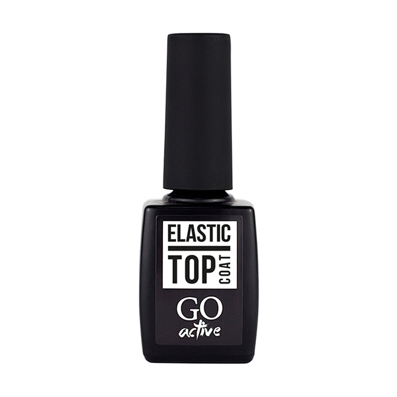 Каучуковий топ для гель-лаку GO Active Elastic Top Coat без липкого шару, 10 мл