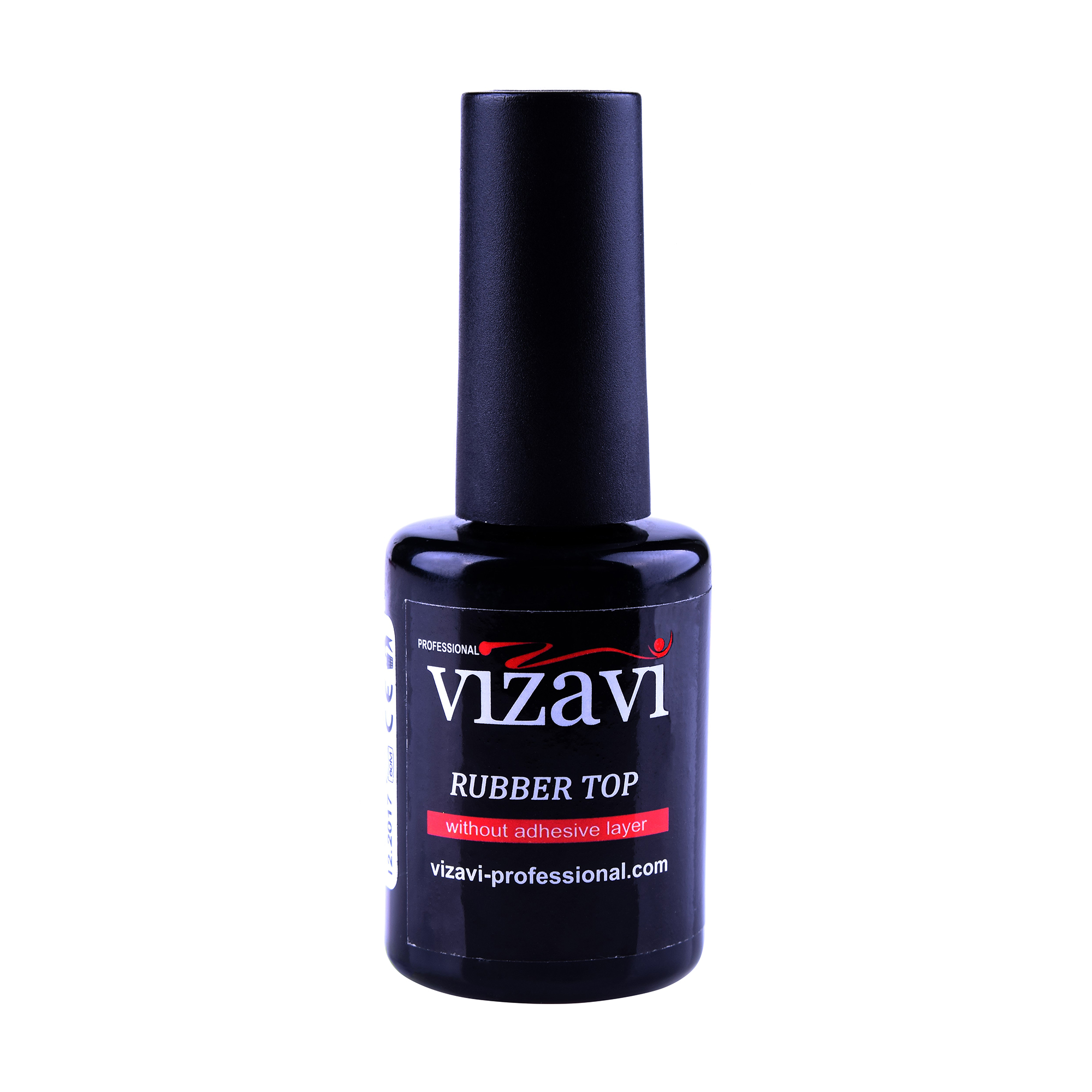 Каучуковий топ для гель-лаку Vizavi Professional Rubber Top без липкого шару VRT-12, 12 мл