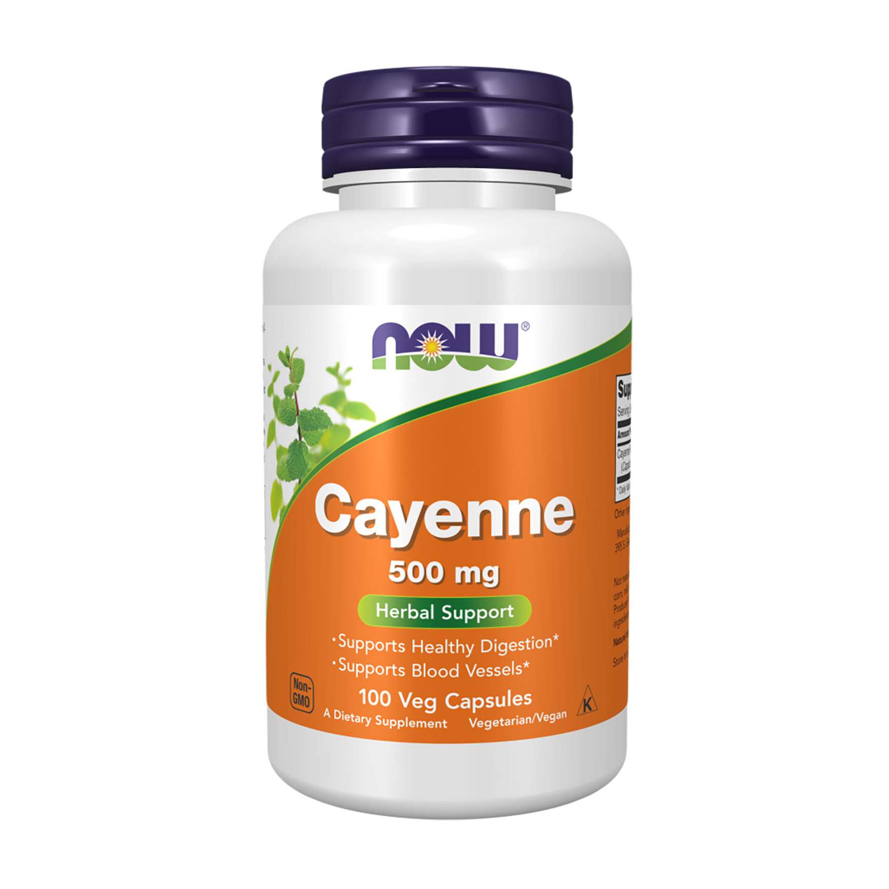Кайєнський перець NOW Foods Cayenne 500 мг, 100 капсул