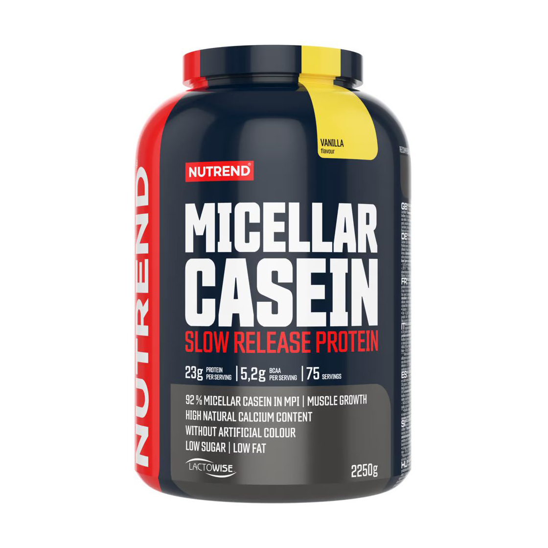 Казеїн Nutrend Micellar Casein зі смаком ванілі, в порошку, 2.25 кг