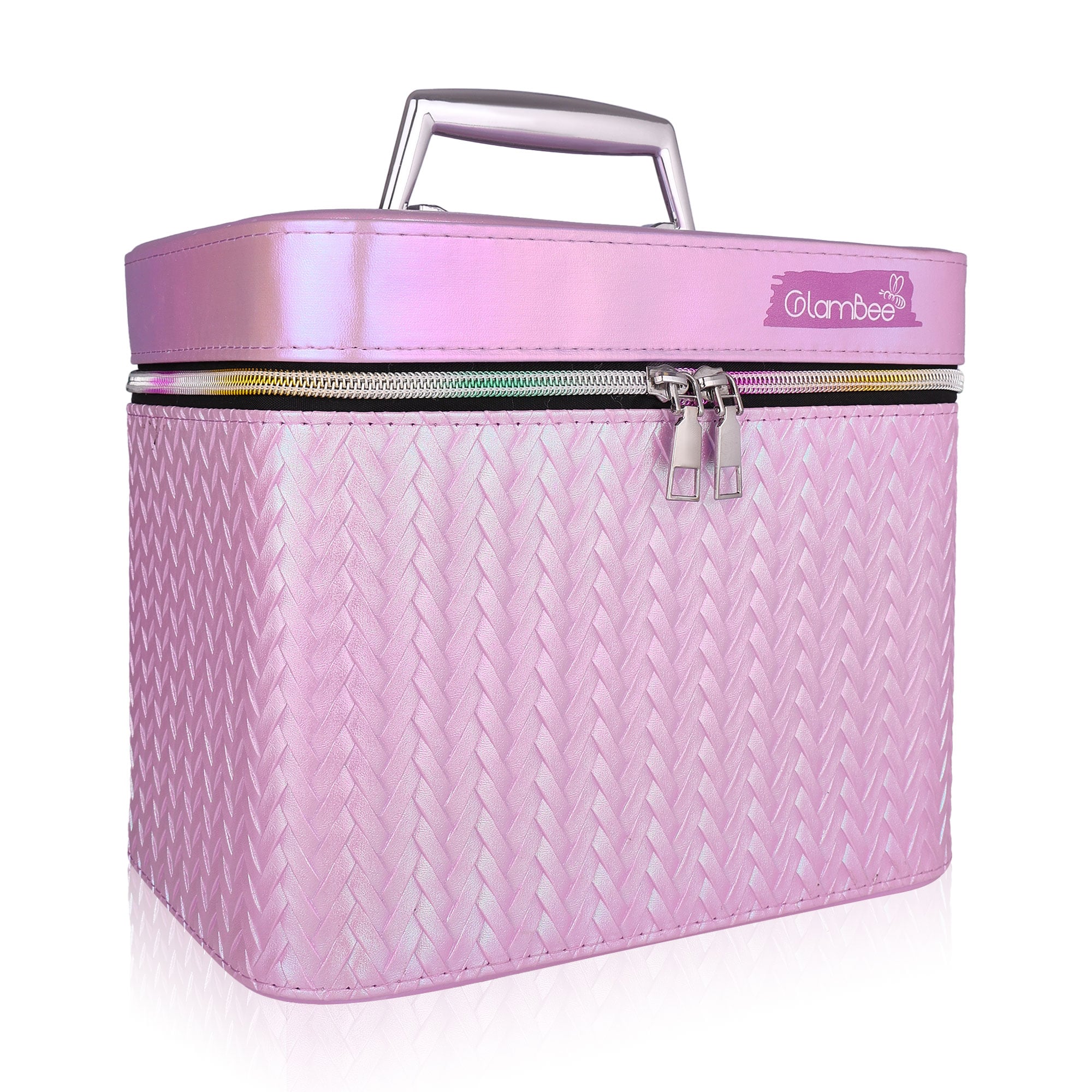 Кейс для косметики GlamBee ліловий, 25*17 см