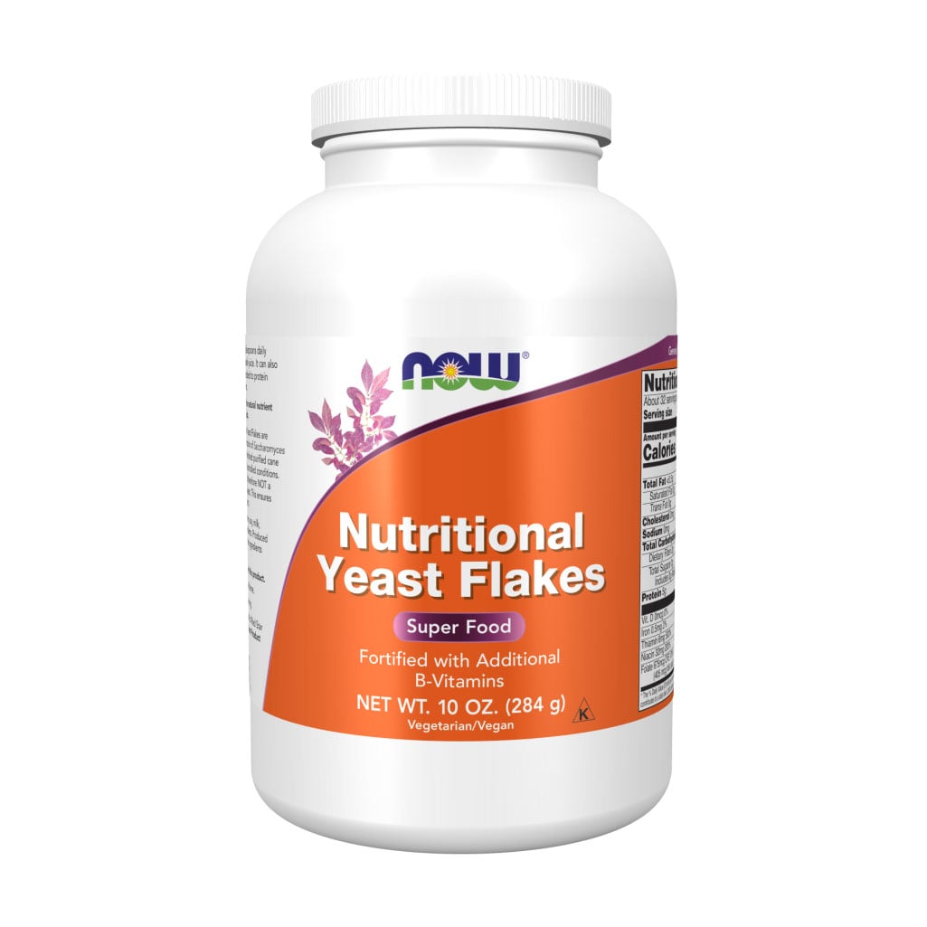 Харчові дріжджі NOW Foods Nutritional Yeast Flakes (пластівці), в порошку, 284 г