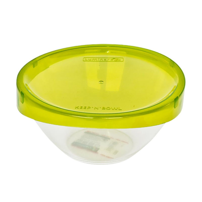 Харчовий контейнер Luminarc Keep'n'box з жовтою кришкою, прозорий, 17 см (G4384)