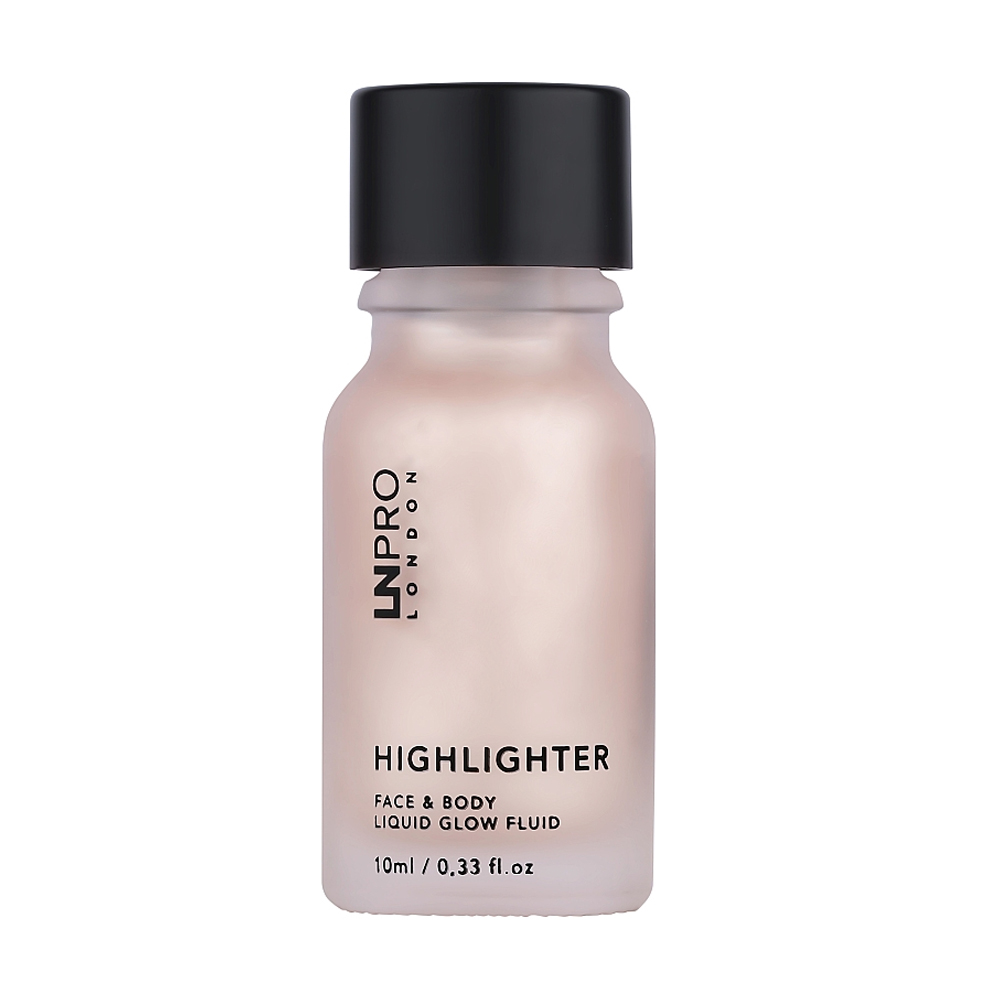 Хайлайтер для обличчя й тіла LN Pro Highlighter Face &amp; Body Liquid Glow Fluid 102, 10 мл