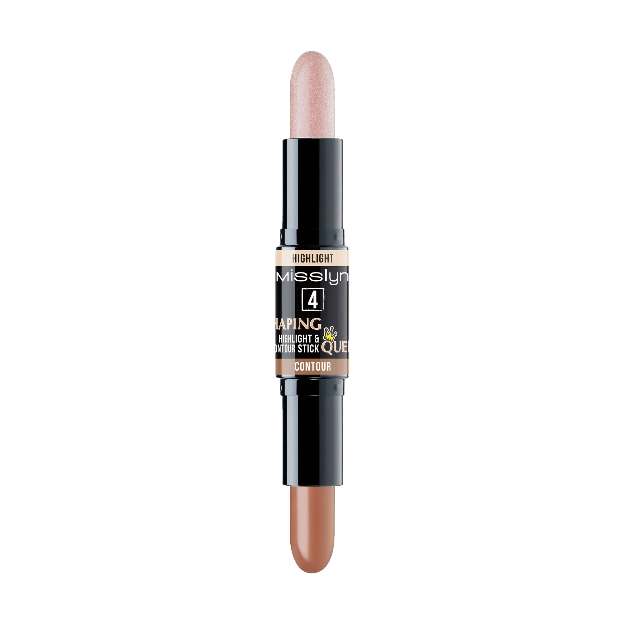 Хайлайтер та контур для обличчя Misslyn Shaping Queen Highlight &amp; Contour Stick 4 Medium, 2*3.5 г