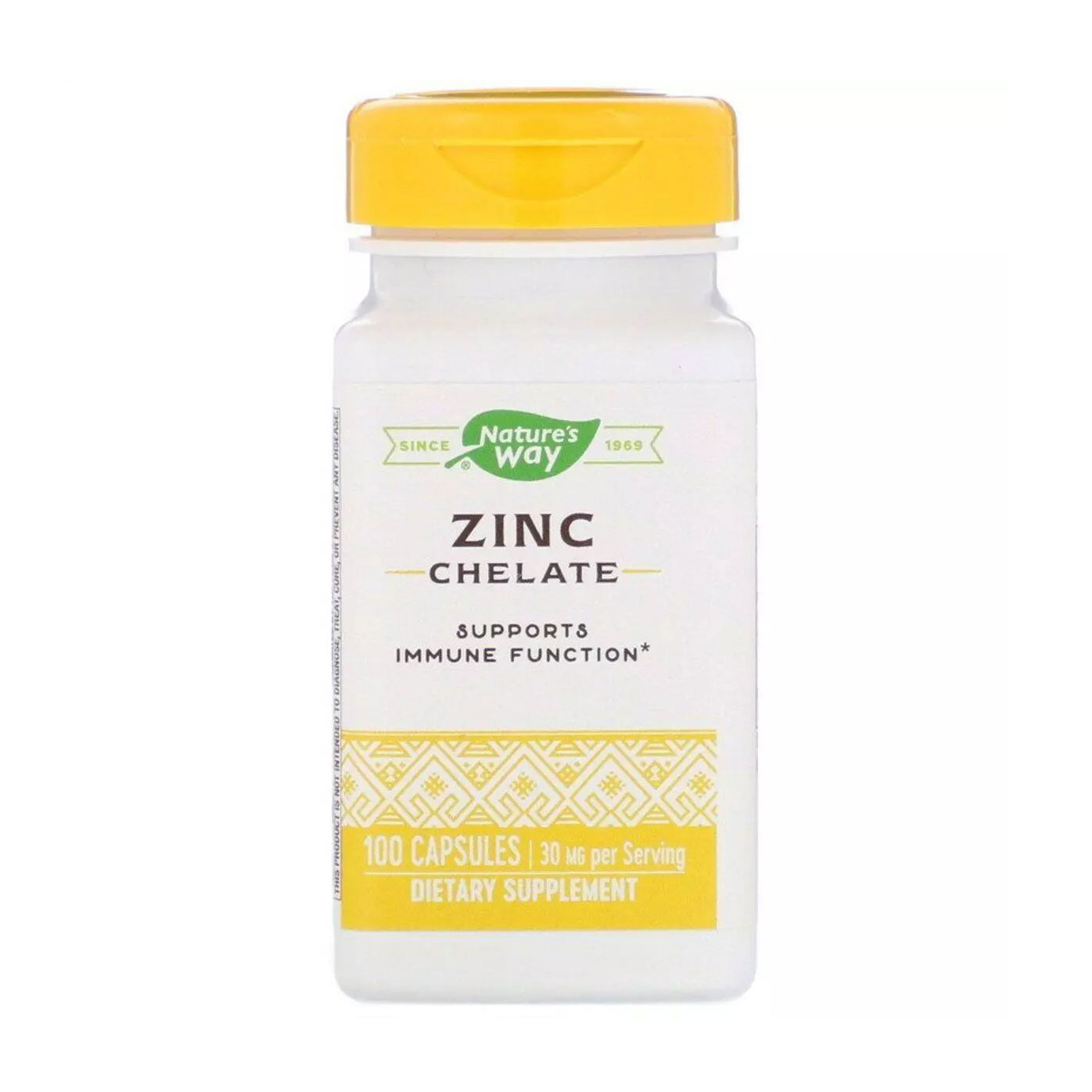Хелат цинку Nature's Way Zinc Chelate 30 мг, 100 капсул