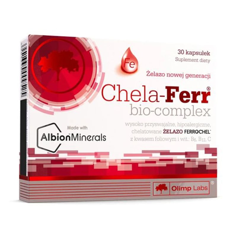 Хелатне залізо Olimp Sport Nutrition Chela-Ferr Bio-Complex, 30 капсул
