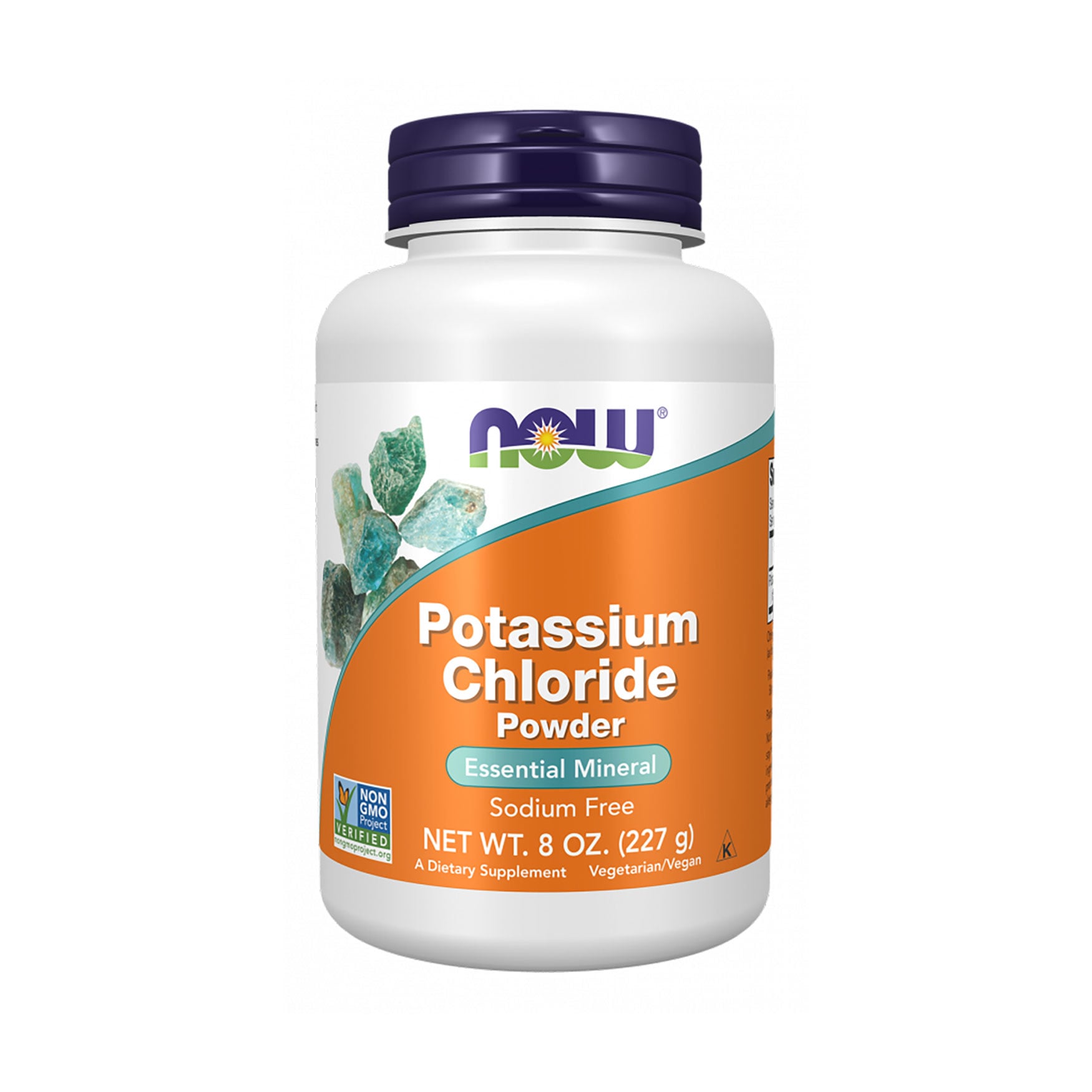 Хлорид калію NOW Foods Potassium Chloride Powder в порошку, 227 г