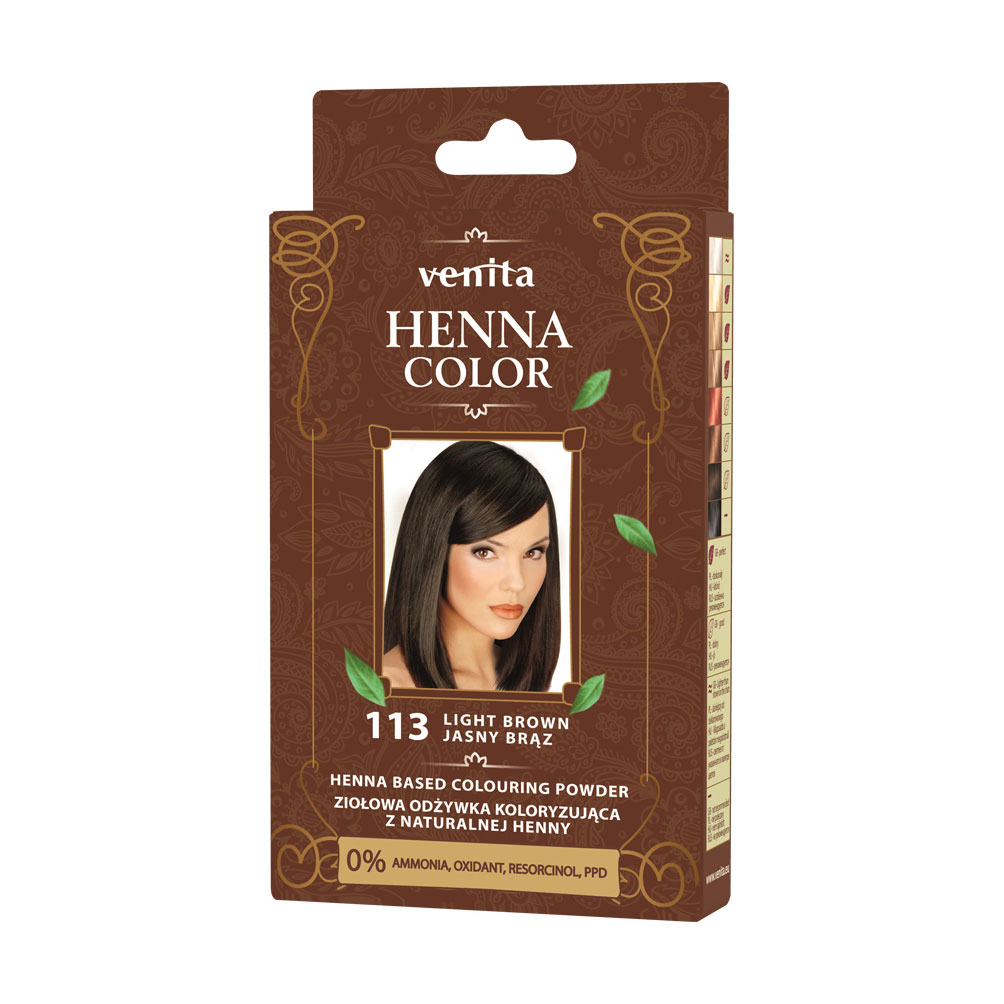 Хна для фарбування волосся Venita Henna Color 113 Light Brown, 25 г