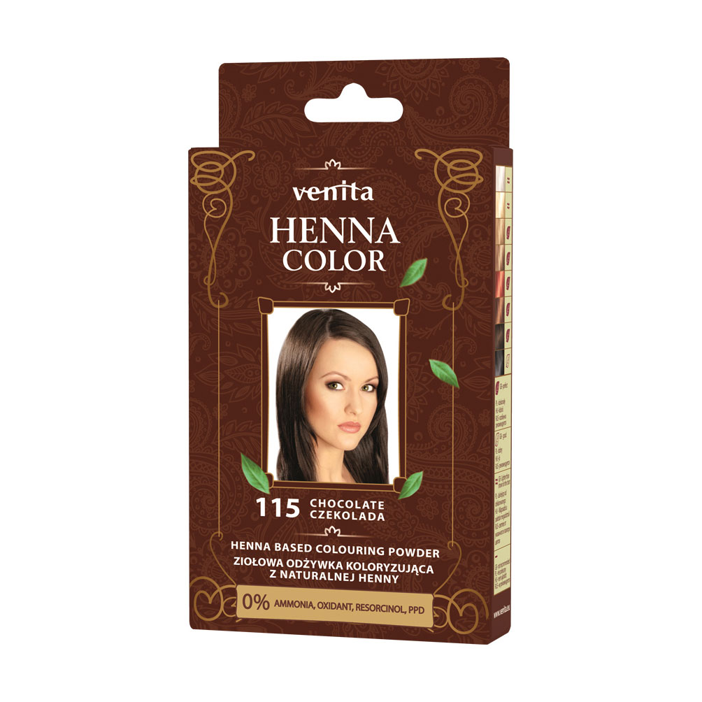 Хна для фарбування волосся Venita Henna Color 115 Chocolate, 25 г