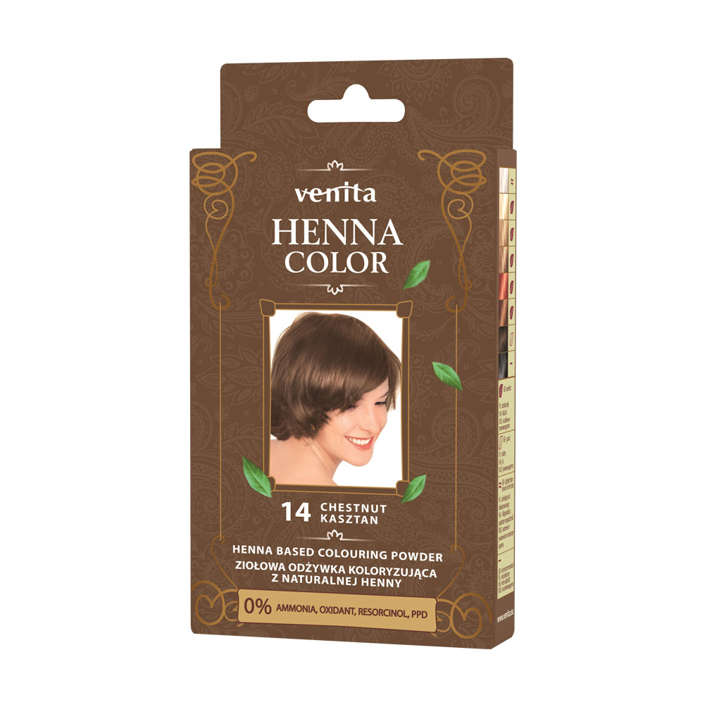 Хна для фарбування волосся Venita Henna Color 14 Chestnut, 25 г