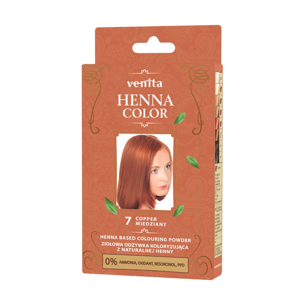 Хна для фарбування волосся Venita Henna Color 7 Copper, 25 г