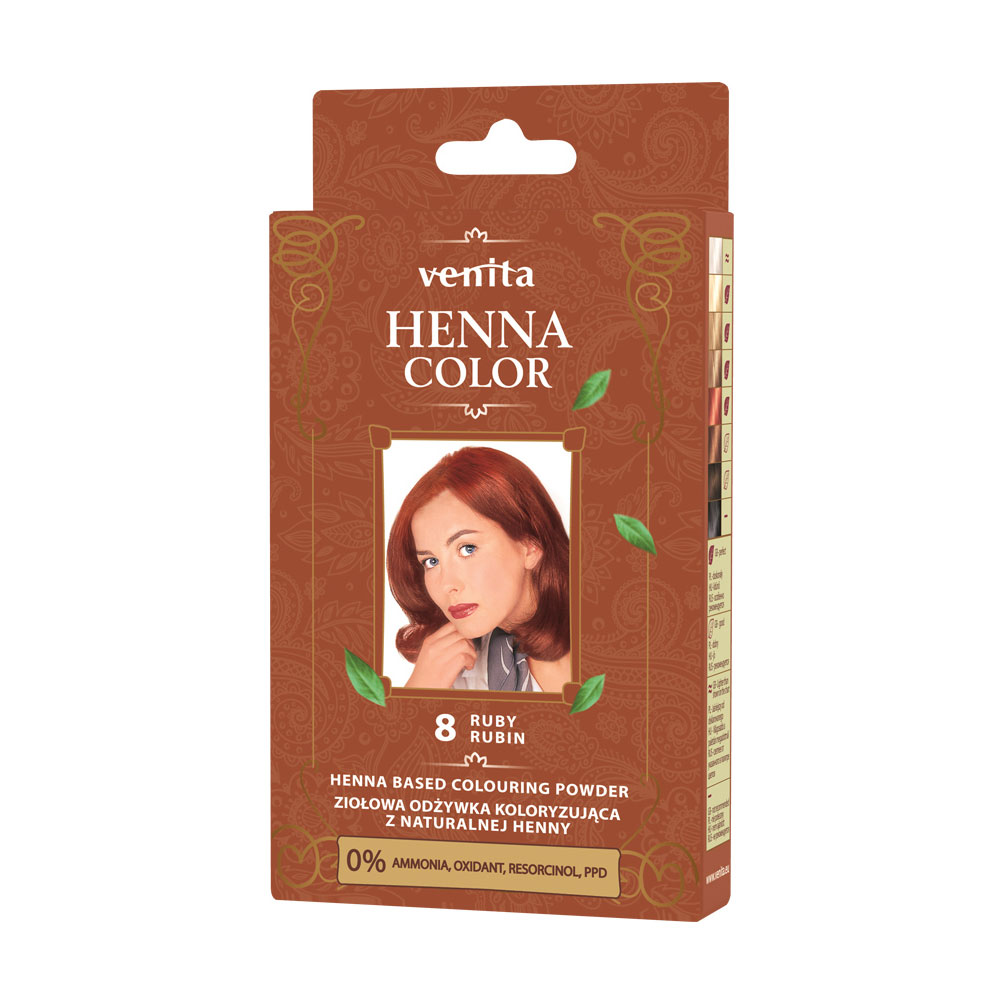 Хна для фарбування волосся Venita Henna Color 8 Ruby, 25 г