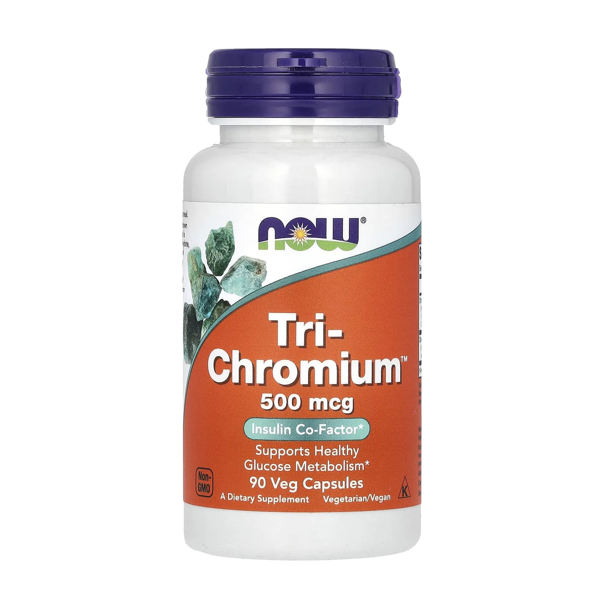 Хром NOW foods Tri-Chromium 500 мкг, 90 капсул