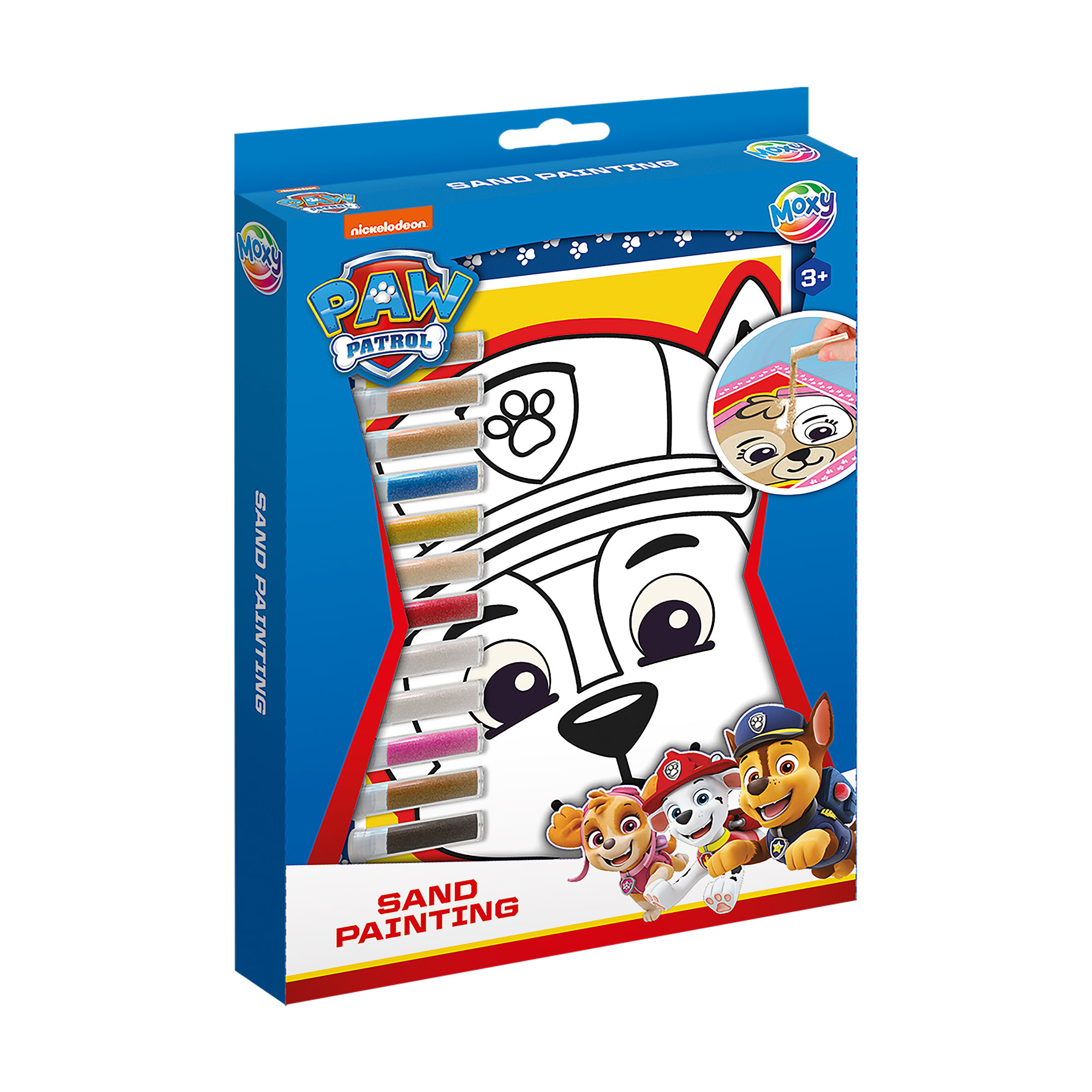 Художній набір для малювання піском Moxy Paw Patrol від 3 років, 3*17*26 см, 16 предметів (723276)
