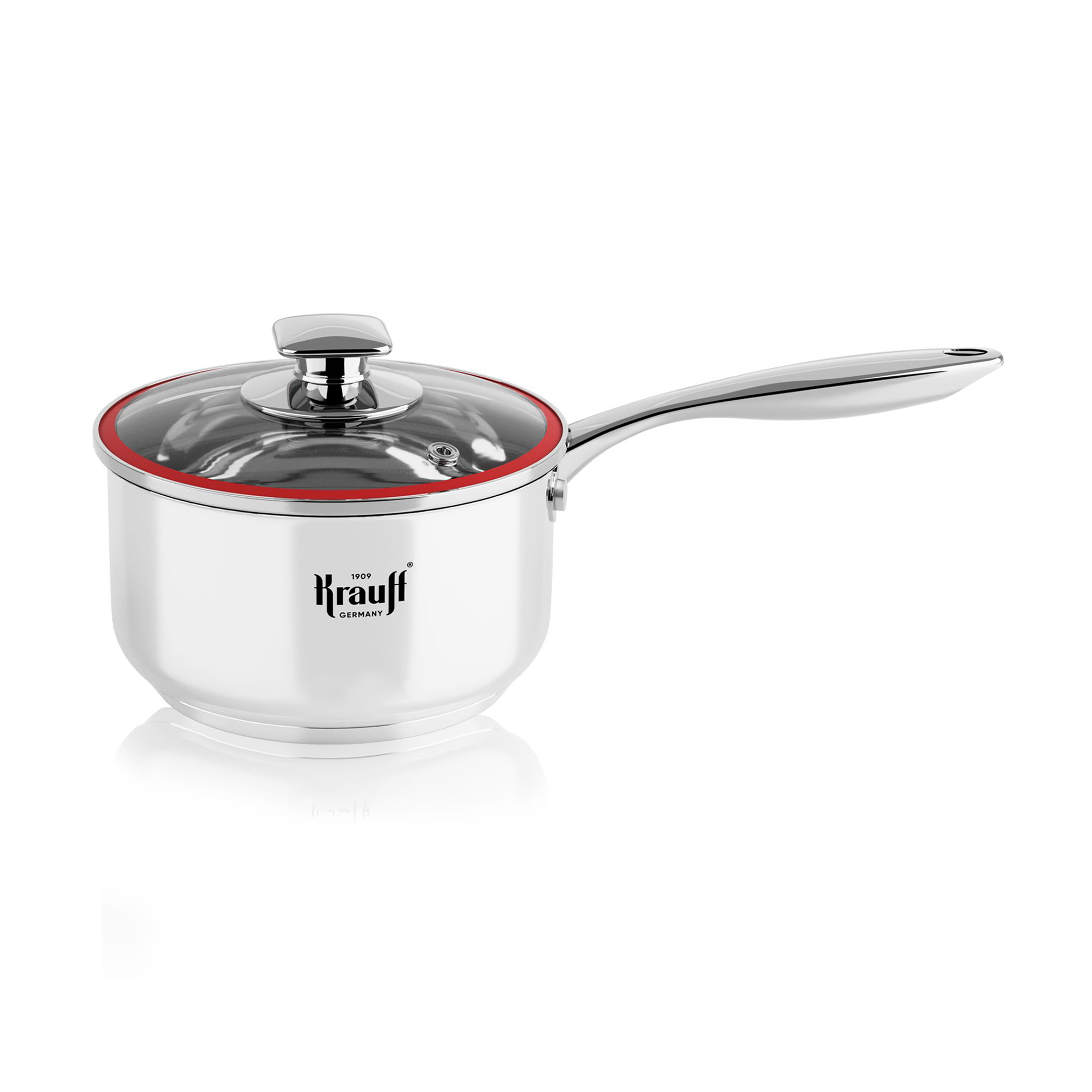 Ківш Krauff Prime Chef з кришкою, діаметр 14 см, 1.2 л (26-238-068)