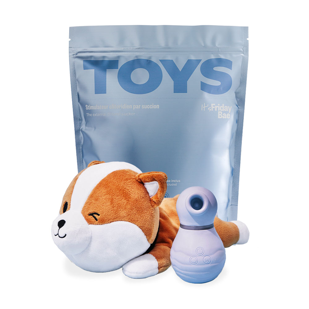 Кліторальний вакуумний стимулятор Friday Bae Shibae Toys, з кейсом-песиком, 1 шт
