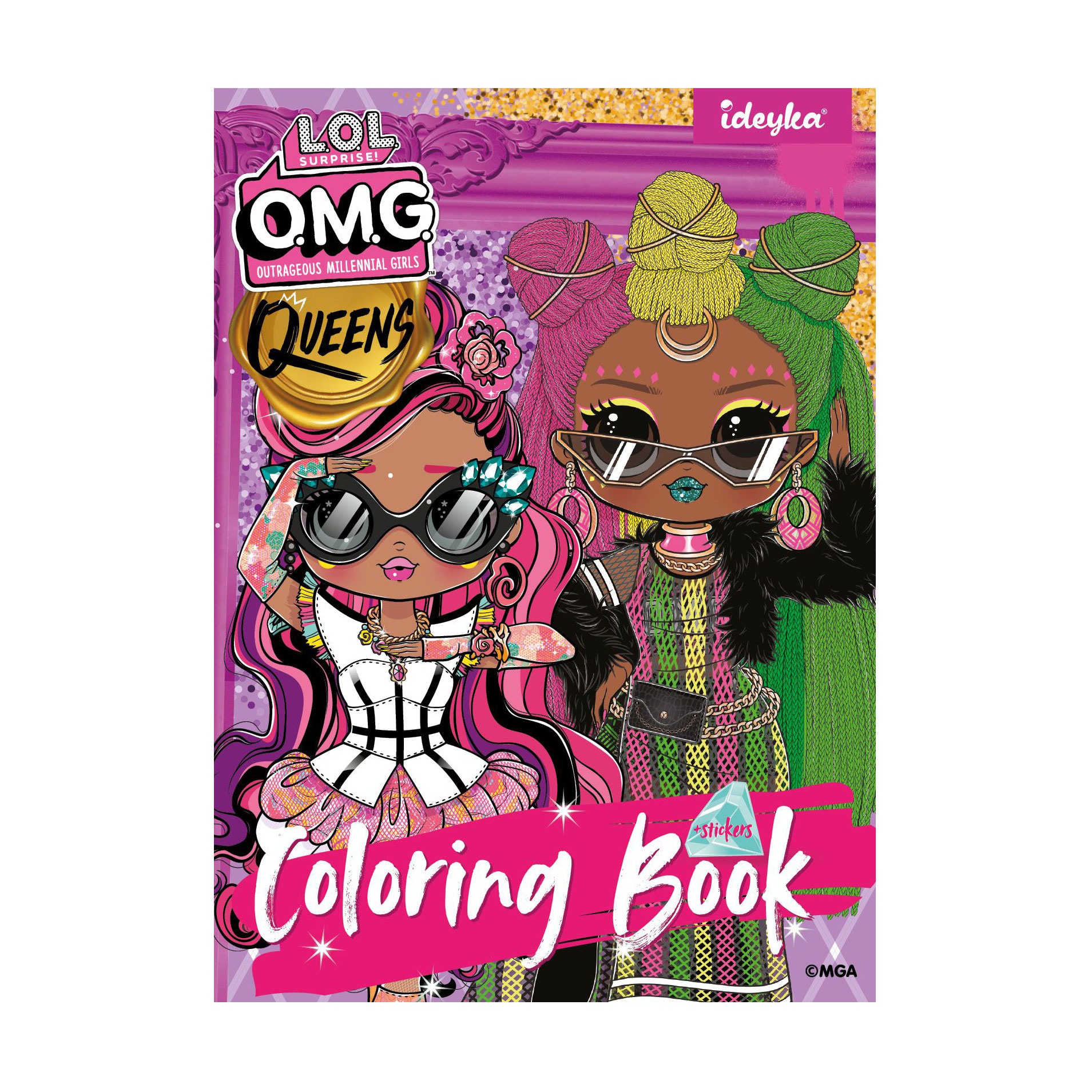 Книжка-розмальовка Ideyka L.O.L O.M.G. Queens2, 21*29 см (LCB15)